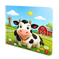 Livre cartonné pour enfants personnalisé et écologique avec impression à l'encre de soja sûre, reliure parfaite, couverture rigide, service sur demande