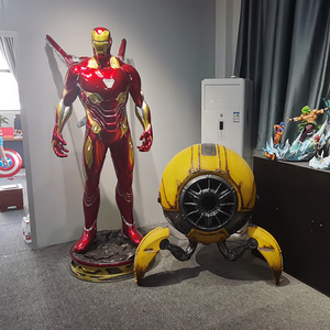 Phim hình cuộc sống Kích thước sắt người đàn ông bức tượng siêu anh hùng sợi thủy tinh MK50 sắt người đàn ông điêu khắc - Product Image 6