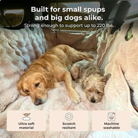 Tapis de voiture extensible en peluche ultra-doux et résistant pour animaux de compagnie - Housse de siège universelle pour chiens et humains