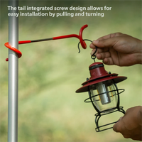 Nouvelles idées de produits 2026 : Crochets en S multifonctionnels en métal pour camping, crochets en spirale OEM pour lampes de tente de camping, lampes à gaz et outils de jardin