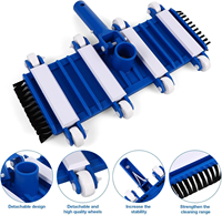 Tête de brosse pour aspirateur de piscine, nettoyeur manuel à aspiration robuste, équipement d'élimination des algues pour l'entretien des piscines, outils de nettoyage