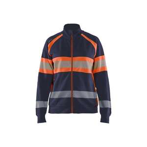 BLAKLADER-Sudadera Hi-Vis Mujer 350511588953S Azul marino/Naranja-EAN 7330509894248 ROPA DE TRABAJO DE 2017 - Product Image 1