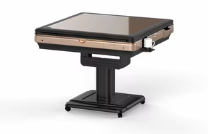 Mesa <span class=keywords><strong>Mahjong</strong></span> automática, mesa <span class=keywords><strong>Mahjong</strong></span> plegable de metal con ruedas, mesa <span class=keywords><strong>Mahjong</strong></span> automática silenciosa - Product Image 4