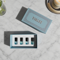 Caja de Regalo Personalizada con Logotipo Estampado para Set de Aceites Esenciales Roll-On de 2ml, 3ml y 5ml, Caja para Botellas Roll-On, Mini Set de Muestras de Perfume, Caja de Empaque