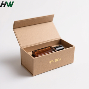 Boîte rigide en carton de luxe avec fermeture magnétique, logo personnalisé en estampage à chaud, laminage mat, gaufrage, boîte cadeau pour parfum - Product Image 3