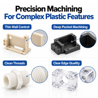 Pièces usinées CNC en plastique sur mesure de haute précision, composants prototypes non standard en ABS, PA66, POM, PMMA, acrylique, fraisage et tournage