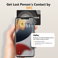 ATUVOS Localisateur de cartes de crédit NFC longue portée, étanche IP67, pour portefeuille