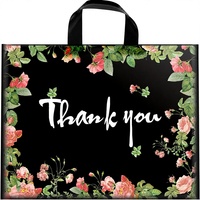 Sacs de remerciement, lot de 50, extra épais, 12x15 pouces, sacs de courses en plastique réutilisables importés pour le commerce de détail et les cadeaux