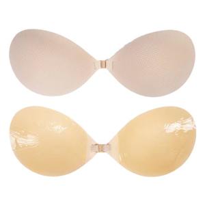 Patch poitrine en tissu maillé coupe ronde brosse à main technique perlée Silicone caoutchouc sein jour de mariage rassemblement grand petit sous-vêtement - Product Image 1