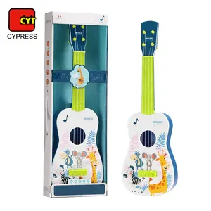 Ukelele de dibujos animados para bebés, instrumento Musical, guitarra para niños