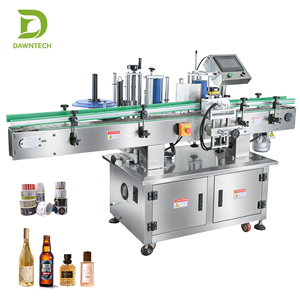 Automatic Round Bottle <b>Labeling</b> <b>Machine</b> For Water Oil Juice Cosmetic Beverage Shampoo Plastic Glass Vertical - Product Image 3