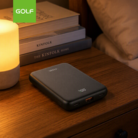 Chargeur mobile polymère à double port Type C à charge rapide, affichage LCD électronique, mini batterie externe fine PD 20W 10000mAh