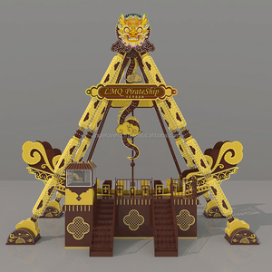 เครื่องเล่นเรือโจรสลัดแบบแกว่ง 40 ที่นั่ง สำหรับสวนสนุกกลางแจ้ง ได้รับการรับรองมาตรฐาน CE - Product Image 1