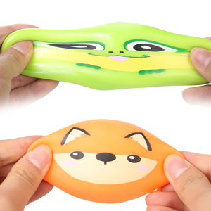Vente en gros de balle collante à presser personnalisée, visage d'animal, jouet spongieux Tpr 7 cm, jouet pour enfants multi-design - Product Image 5