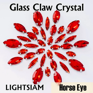 도매 50pcs 믹스 사이즈 유리 크리스탈 Navette 모양 바느질 모조 다이아몬드 플랫 백 클로 바느질 돌 DIY 의류 만들기 - Product Image 4