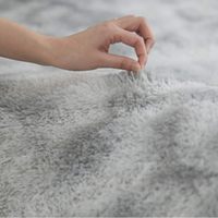 Tapis d'intérieur tendance imprimé en 3D, fabriqué à la machine, doux, moelleux, shaggy, lavable, résistant aux taches, antidérapant