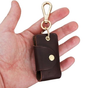 Retro PU leather <b>car</b> <b>key</b> pouch, creative portable waist-mounted <b>key</b> <b>ring</b>, portable <b>key</b> organizer, <b>key</b> cover. - Product Image 5