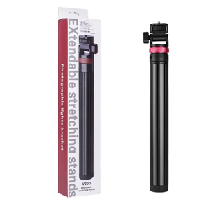 Support de <span class=keywords><strong>lampe</strong></span> en alliage d'aluminium pour tré<span class=keywords><strong>pied</strong></span> universel portable de 2m pour caméra d'<span class=keywords><strong>action</strong></span> légère à 1/4 vis - Product Image 1