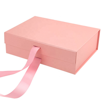 Boîte d'emballage en papier rigide pliable et mat ordinaire Boîtes en carton cadeau avec fermeture à couvercle magnétique personnalisées avec ruban pour l'emballage