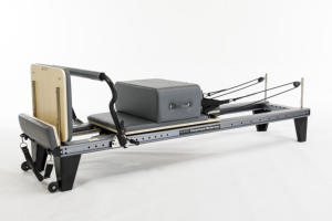 Machines pilates équipement de gymnastique lit blanc aluminium métal maison aluminium Pilates Reformer - Product Image 3