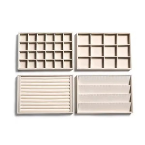 High Quality Leather Shop Jewelry Display <b>Necklace</b> <b>Ring</b> Earring Organizer Bangle Tray - Product Image 1