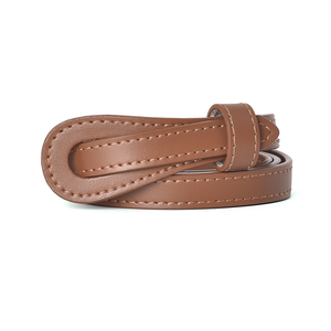 Nouvelle <span class=keywords><strong>ceinture</strong></span> <span class=keywords><strong>fine</strong></span> en <span class=keywords><strong>cuir</strong></span> de vachette pour <span class=keywords><strong>femme</strong></span> avec boucle en cuivre, style rétro élégant, spécial transfrontalier - Product Image 6