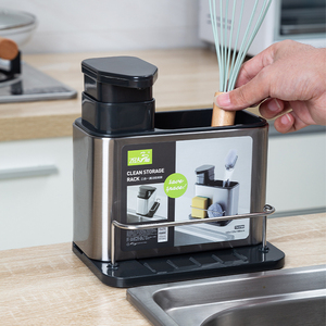 Kệ Bếp 3 Trong 1 Có Thể Gấp Gọn, Khay Đựng Xà Phòng Nước Bằng Thép Không Gỉ, Giá Để Miếng Bọt Biển - Product Image 2