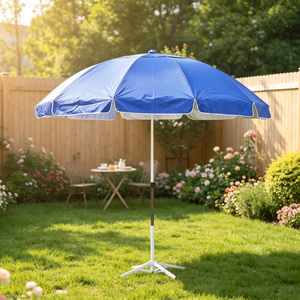 Sombrilla Portátil Grande de 1.5m con Revestimiento Plateado, Ventilada, Resistente al Viento, para Patio y Playa, Venta al Por Mayor - Product Image 1