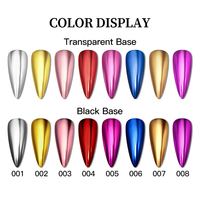MEET ACROSS 7ml Base Top Coat Gel pour ongles Soak Off Nail Art Mirror Powder Top Coat Gel fonctionnel Vernis à ongles