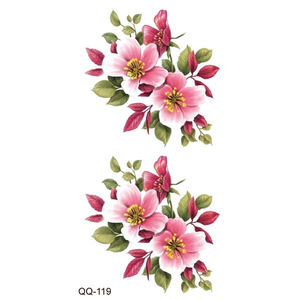 Autocollant de tatouage temporaire pour le corps, à base d'eau, sexy, imprimé à l'encre longue durée, respectueux de l'environnement, imperméable, pour filles - Product Image 2