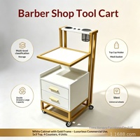 Chariot de rangement multi-niveaux en métal pour salon de coiffure, avec tiroirs, pour coupe, permanente et coloration, chariot de salon spécialisé universel
