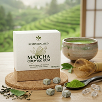 Xylitol sans sucre minéralisé Matcha Menthe Cannelle Personnalisé OEM |   Chewing-gum en gros |   Chewing-gum Halal en vrac à l'hydroxyapatite