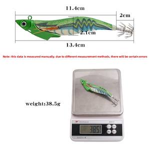 เหยื่อตก<span class=keywords><strong>ปลา</strong></span>ปลอมรูปกุ้ง ขนาด 13 ซม. น้ำหนัก 38 กรัม หัวตะกั่ว รูปทรง<span class=keywords><strong>ปลา</strong></span>หมึก ดีไซน์เรืองแสง สำหรับตก<span class=keywords><strong>ปลา</strong></span>ทะเล - Product Image 5