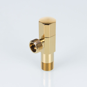 Robinet d'angle double sortie en laiton robuste à 2 voies pour le contrôle de l'eau - Product Image 1