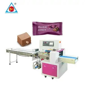 Itens por atacado Multifuncional Pillow proteína bar Cookies Escova Chocolate Pillow Bag Packing Machine