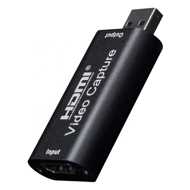 HD 1080P HDMI to USB Audio and Video Capture Card for Game and Video Record and Teaching Record and More
