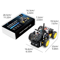 Tscinbuny 4WD Ackerman Wheel ESP32 Cámara WiFi Smart Robot Car Kit Programación electrónica Aprendizaje para programación Arduino