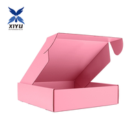 Boîtes d'expédition en carton ondulé rose multi-tailles Cartons d'expédition écologiques pour l'emballage et la livraison de produits en ligne
