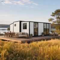 Maison préfabriquée pliable et extensible en conteneur, double aile, 2/3 chambres, 20/40 pieds, norme australienne