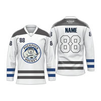 Maillot de hockey sur glace personnalisé Roiifiy, uniforme entièrement imprimé par sublimation, respirant, léger, logo personnalisé, nom, numéro, pour hommes, jeunes, entraînement