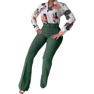 Casual Solid Two-piece Set, Long Sleeve T-shirt & Drawstring Pants Outfits,  Women's Clothing