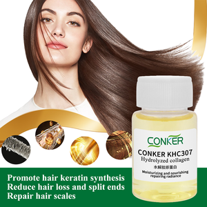 कोलेजन हाइड्रोलाइसेट तरल बाल देखभाल घटक कॉस्मेटिक कच्चे माल प्रोटीन बालों के उपचार के लिए हाइड्रोलाइज्ड कोलेजन पेप्टाइड - Product Image 3