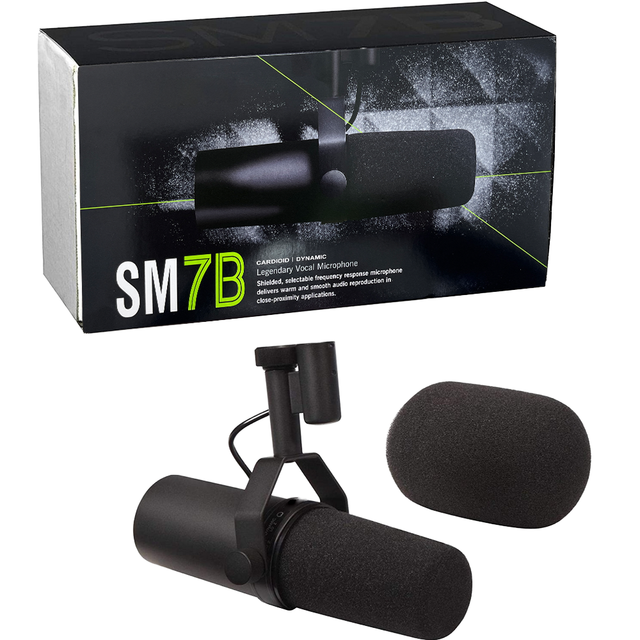 SM7b Professional Dynamic Vocal Studio Microphone Cardioid Broadcast XLR Connector