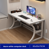 Mesa de ordenador multiusos para ahorrar espacio, diseño ergonómico para dormitorios de adolescentes, juegos y estudio diario