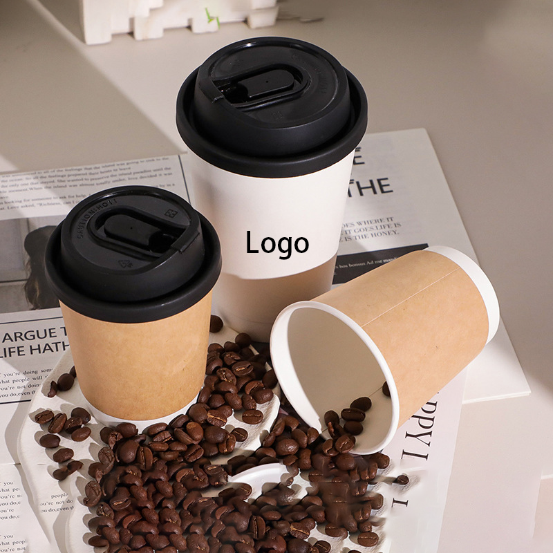 Custom Recyclable 8oz 10oz 12oz 14oz 16oz 20oz 22oz Double Wall Kraft Paper  Coffee Cup With Lids for Coffee Shop| Alibaba.com