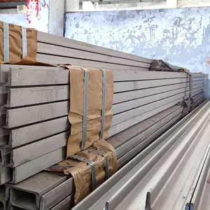 قناة فولاذية عالية الجودة c من الصلب المقاوم للصدأ على شكل حرف u قناة فولاذية في الفتحة من المصنع الصيني