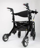 SER01 Déambulateur Électrique Intelligent avec Siège et Sac de Courses pour Personnes Âgées