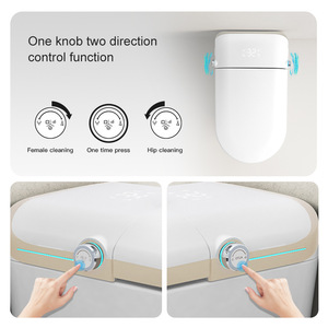 WC intelligent U2 à chasse d'eau par siphon, 4L, à poser au sol, en céramique, électrique, avec fonction lavage, séchage et bouclier anti-foam - Product Image 4