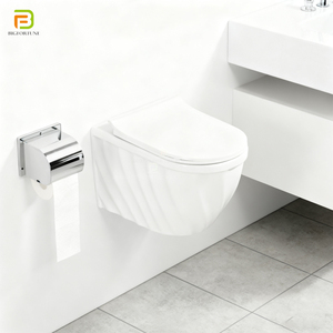 European Style Wc Suspendu Round Wall Mounted <strong>Toilet</strong> Commode Floating Hanging <strong>Toilet</strong> Bathroom Ceramic <strong>Black</strong> Wall Hung <strong>Toilet</strong> - Product Image 4