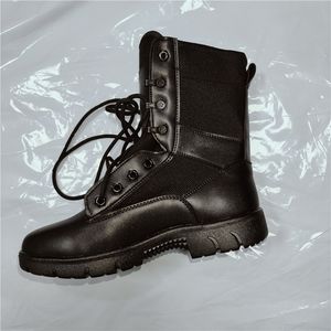 DF1103 -2 Botas de entrenamiento para guardias de seguridad, nueva versión, microfibra negra, sin logo, venta al por mayor. - Product Image 3
